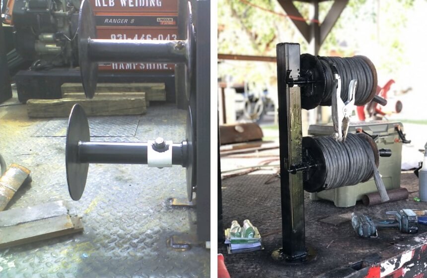Homemade Welding Lead Reels: A Handy Solution for Those on a Budget