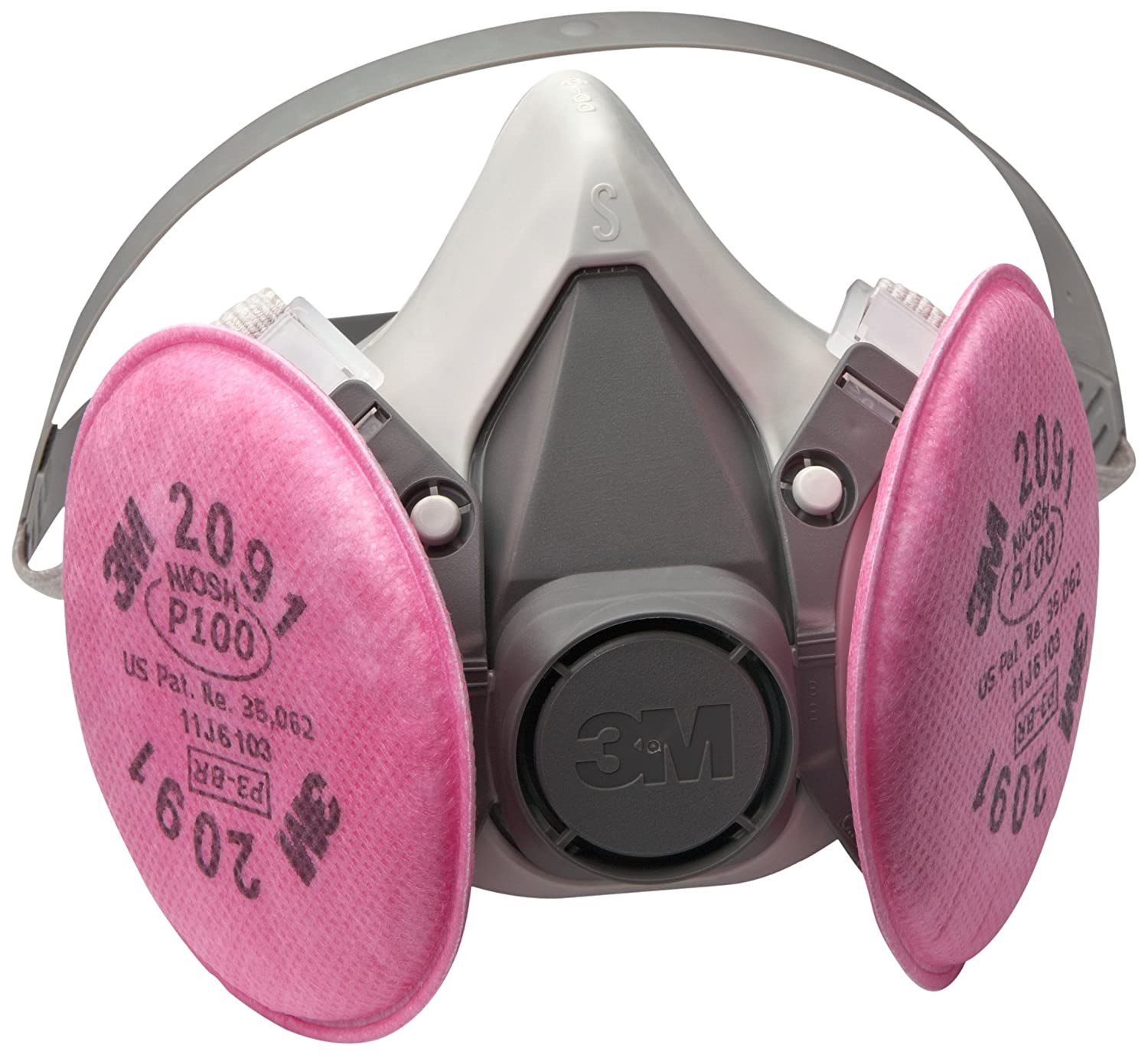 3M 6000 Series Half Facepiece Reusable Respirator with P100 Particulate Filters